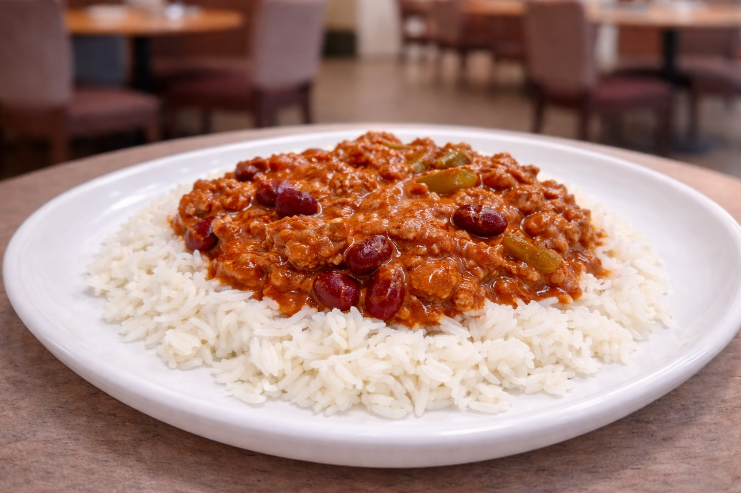 Chilli con Carne and Rice