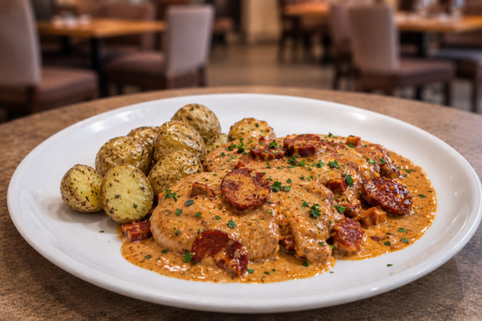 Creamy Chorizo Pork & New Potatoes