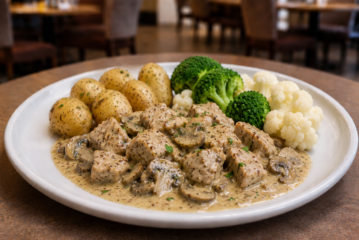 Pork in Mustard Cream Sauce