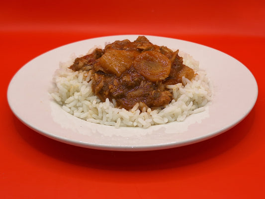 Sweet and Sour Chicken with rice (gluten free)