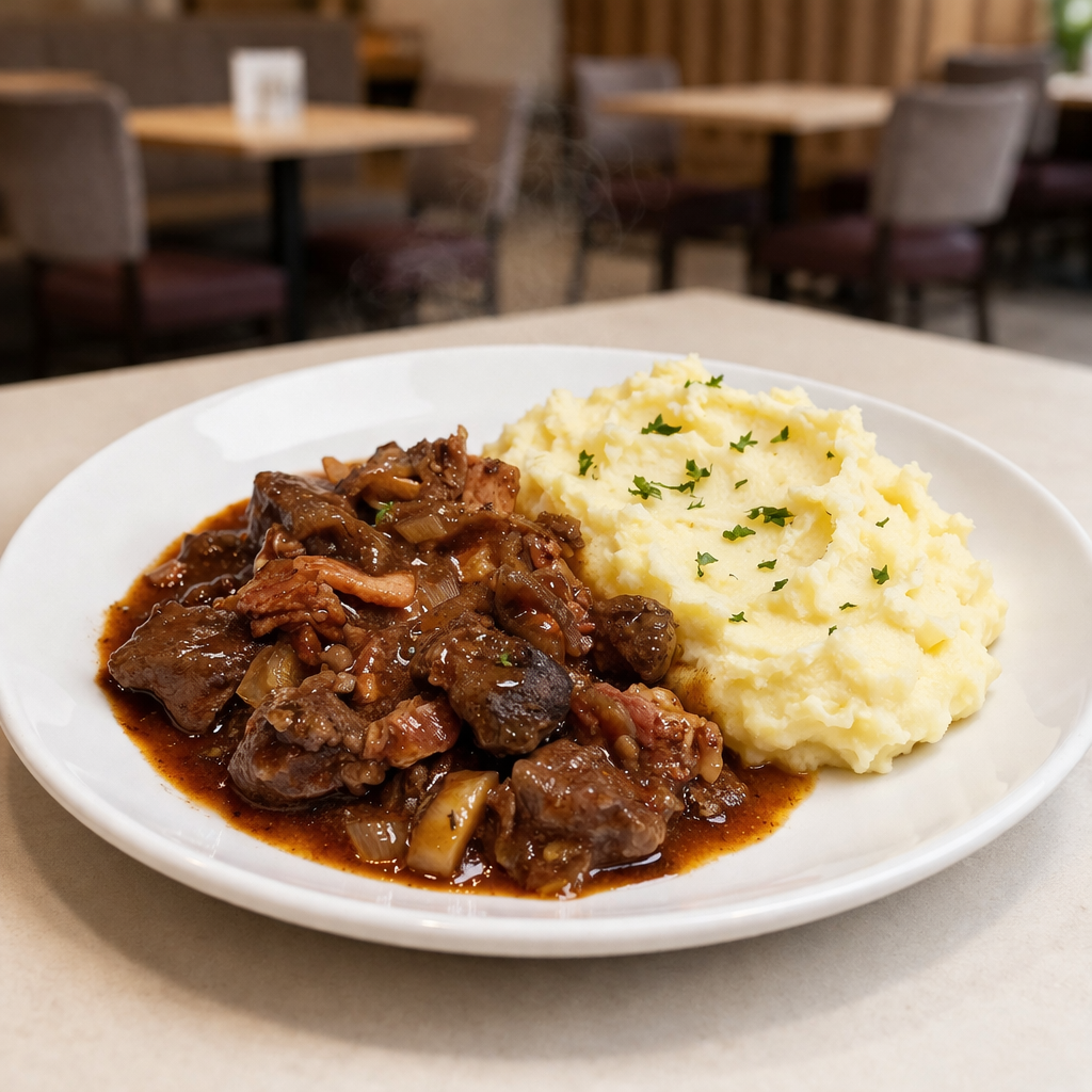 Liver & Bacon with Mash